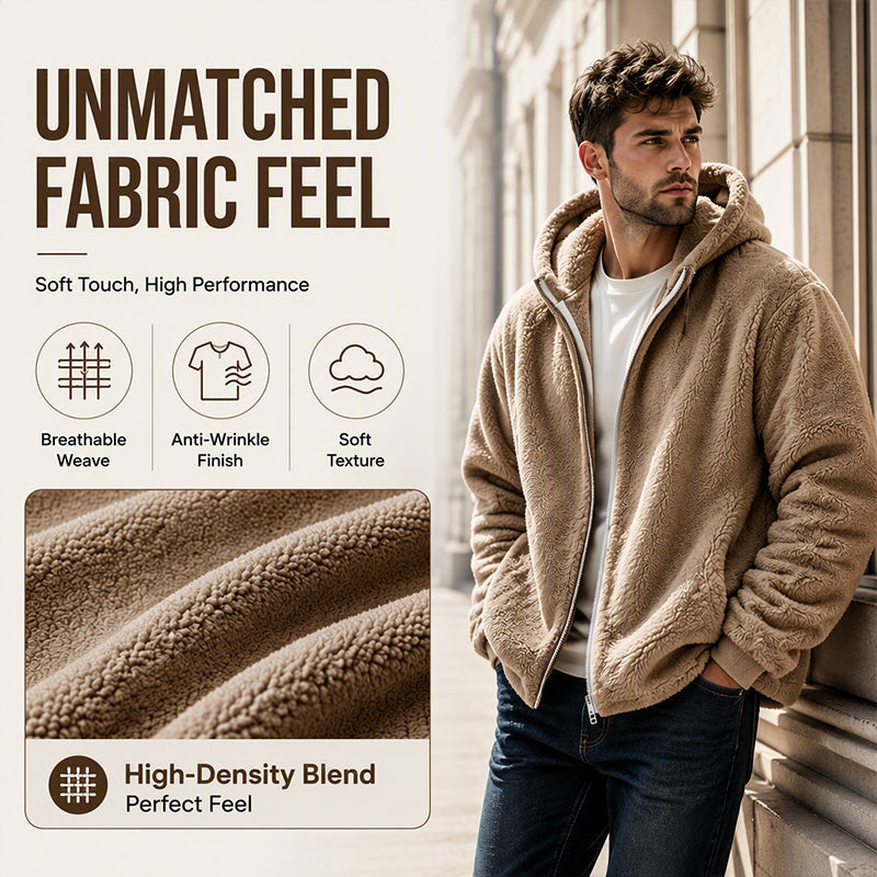 Hot Sale 50% OFF🔥Men's Loose Hooded Plush Jacket