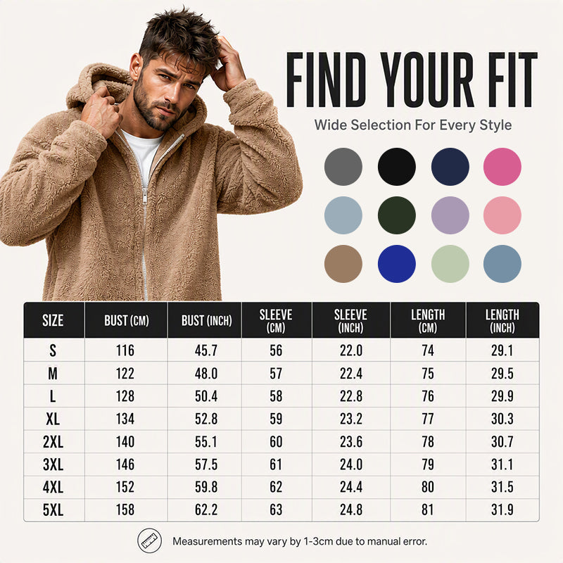 Hot Sale 50% OFF🔥Men's Loose Hooded Plush Jacket