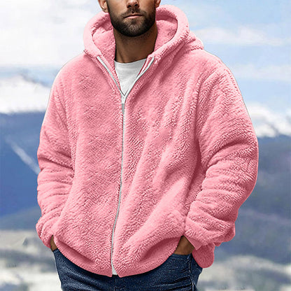 Hot Sale 50% OFF🔥Men's Loose Hooded Plush Jacket