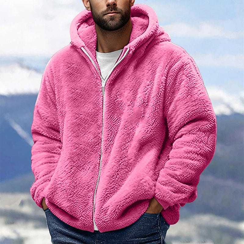 Hot Sale 50% OFF🔥Men's Loose Hooded Plush Jacket