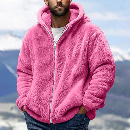 Hot Sale 50% OFF🔥Men's Loose Hooded Plush Jacket