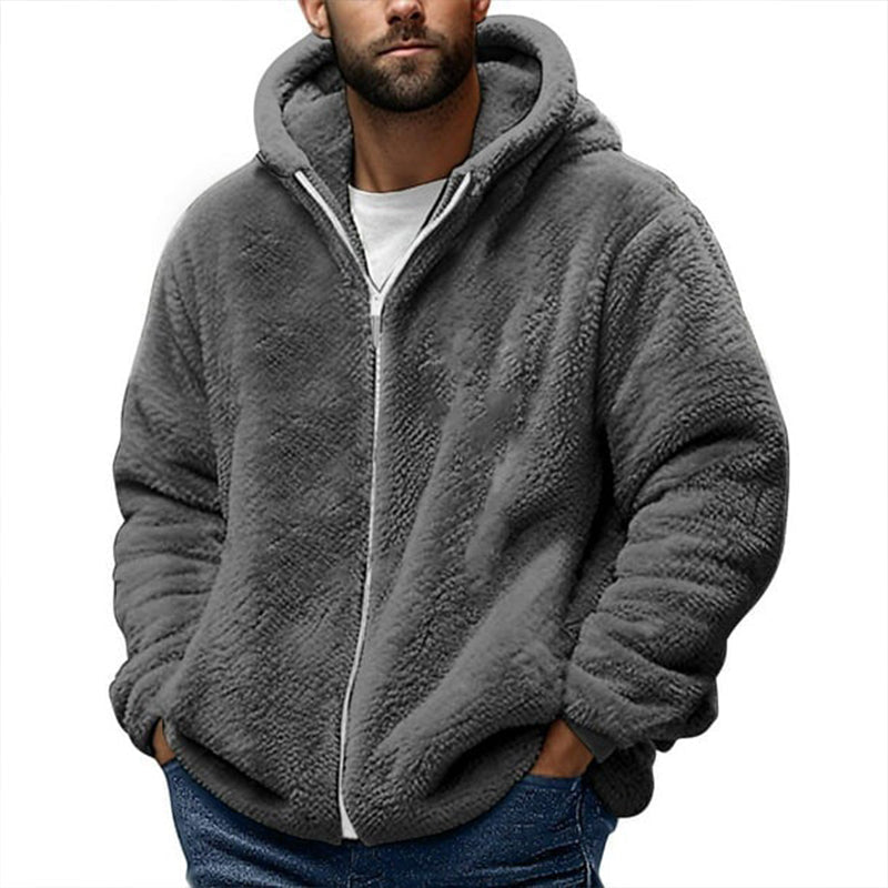 Hot Sale 50% OFF🔥Men's Loose Hooded Plush Jacket