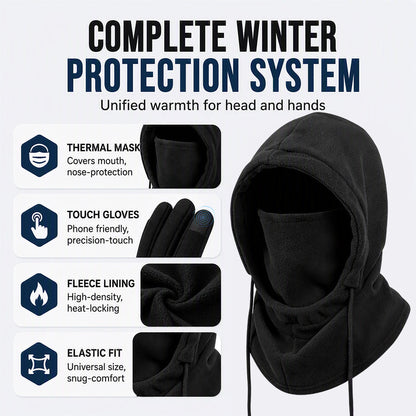 Balaclava Hood with Touchscreen Gloves & Socks Set