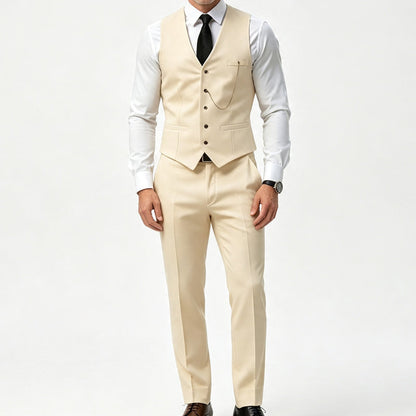 Men's Slim Fit 3-Piece Formal Suit Set