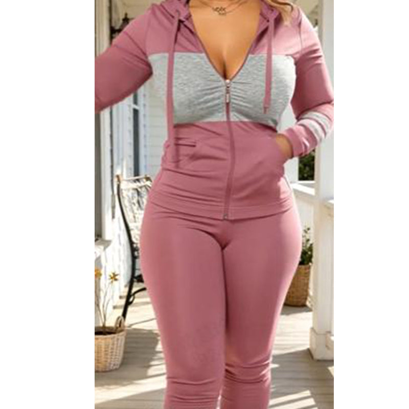✨ Color-Block Detail, Flattering Slim Fit | Women's Hooded 2-Piece Set ⚡ Free Shipping