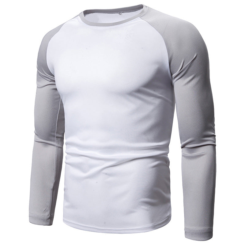 Men's Color-Block Raglan Long Sleeve T-Shirt