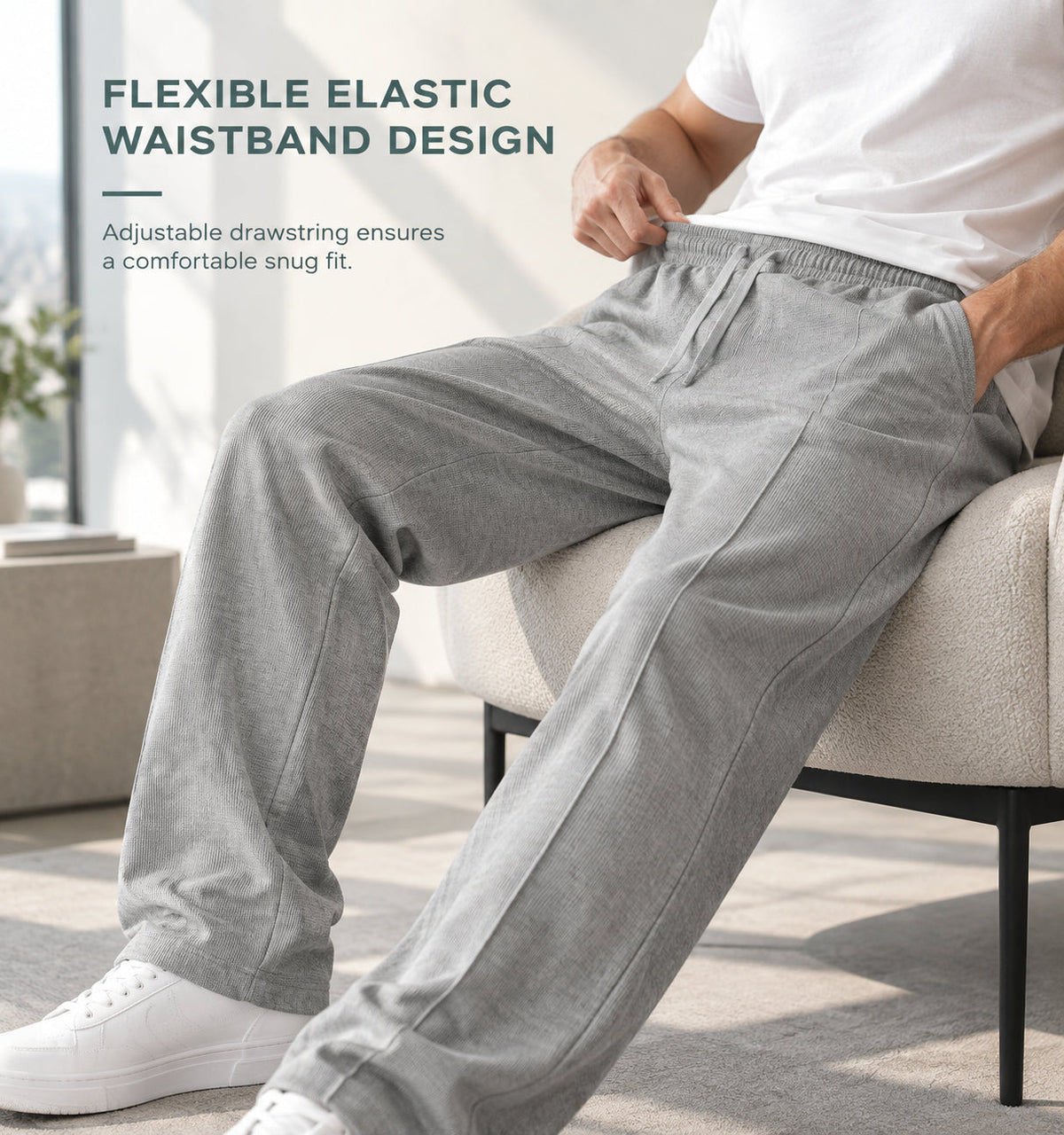 Men's Casual Loose Fit Sports Pants