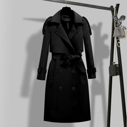 Women's Slim Fit Double Breasted Trench Coat
