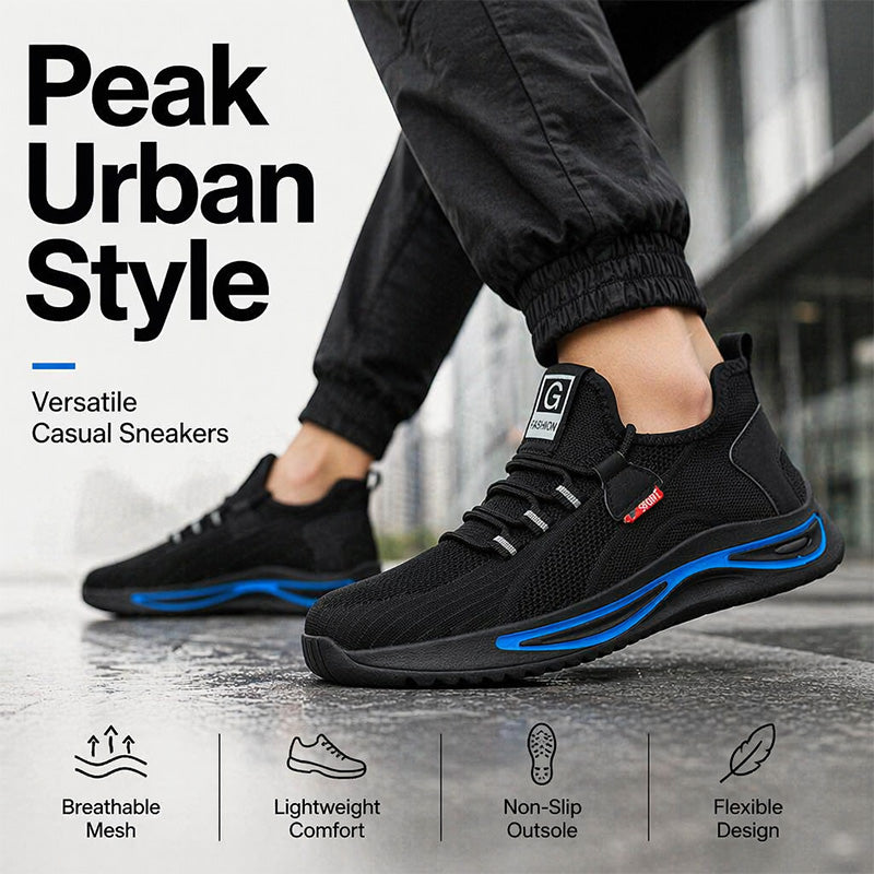 🥾 Steel Toe Protection, Lightweight All-Day Comfort | Men's Safety Work Shoes