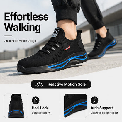 🥾 Steel Toe Protection, Lightweight All-Day Comfort | Men's Safety Work Shoes
