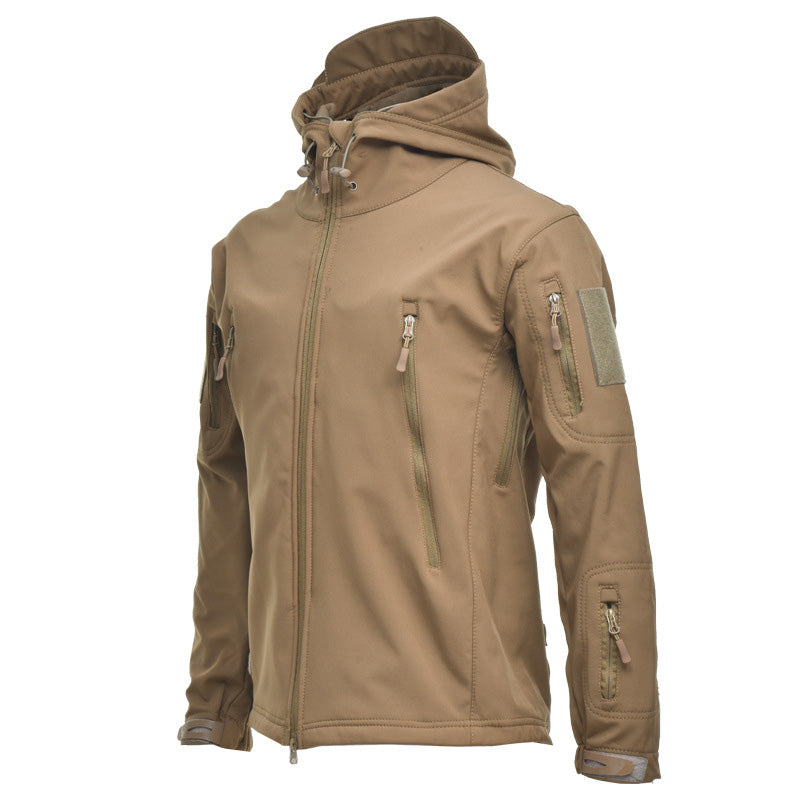 🌧️ Wind-Ready Protection, Multi-Pocket Utility | Men's Tactical Hooded Jacket