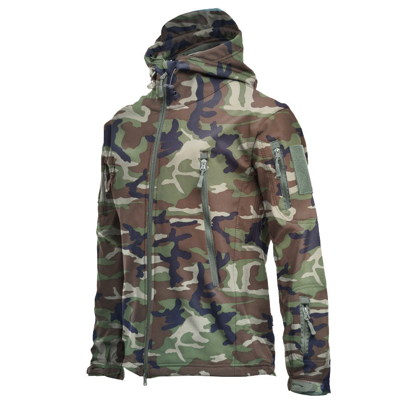 🌧️ Wind-Ready Protection, Multi-Pocket Utility | Men's Tactical Hooded Jacket