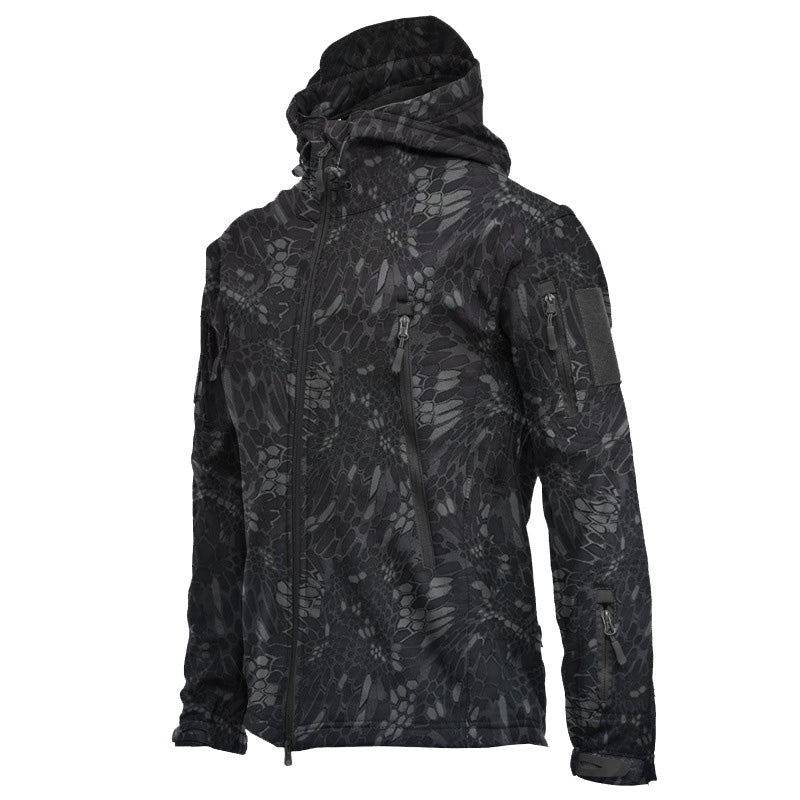 🌧️ Wind-Ready Protection, Multi-Pocket Utility | Men's Tactical Hooded Jacket