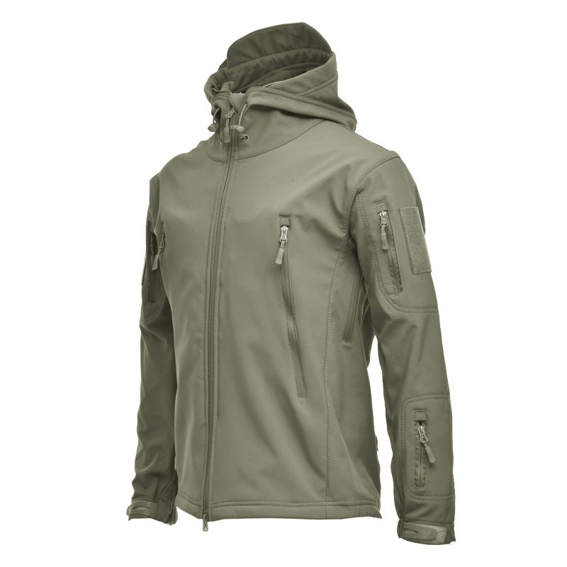 🌧️ Wind-Ready Protection, Multi-Pocket Utility | Men's Tactical Hooded Jacket