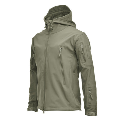 🌧️ Wind-Ready Protection, Multi-Pocket Utility | Men's Tactical Hooded Jacket