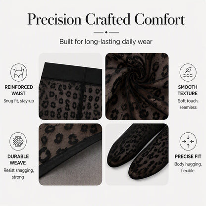 Women's Sexy Leopard Print Jacquard Pantyhose