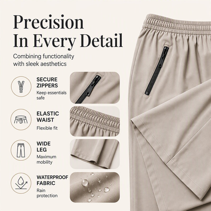 Women's Outdoor Waterproof Pants with Zipper Pockets