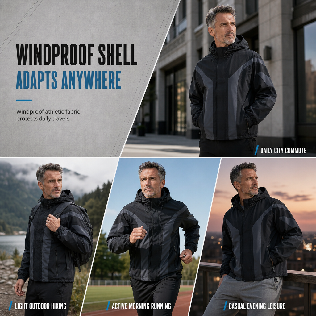 Men's Casual Simple and Trendy Outerwear Coat for Youth