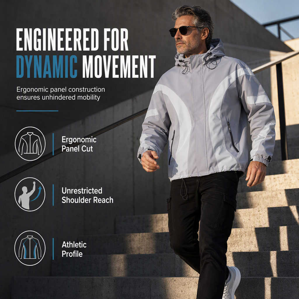 Men's Casual Simple and Trendy Outerwear Coat for Youth