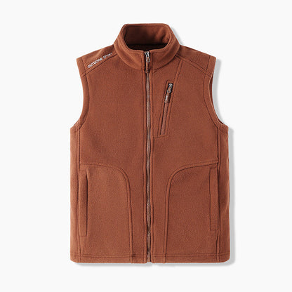 Unisex Thermal Brushed Vest with Zipper Pockets