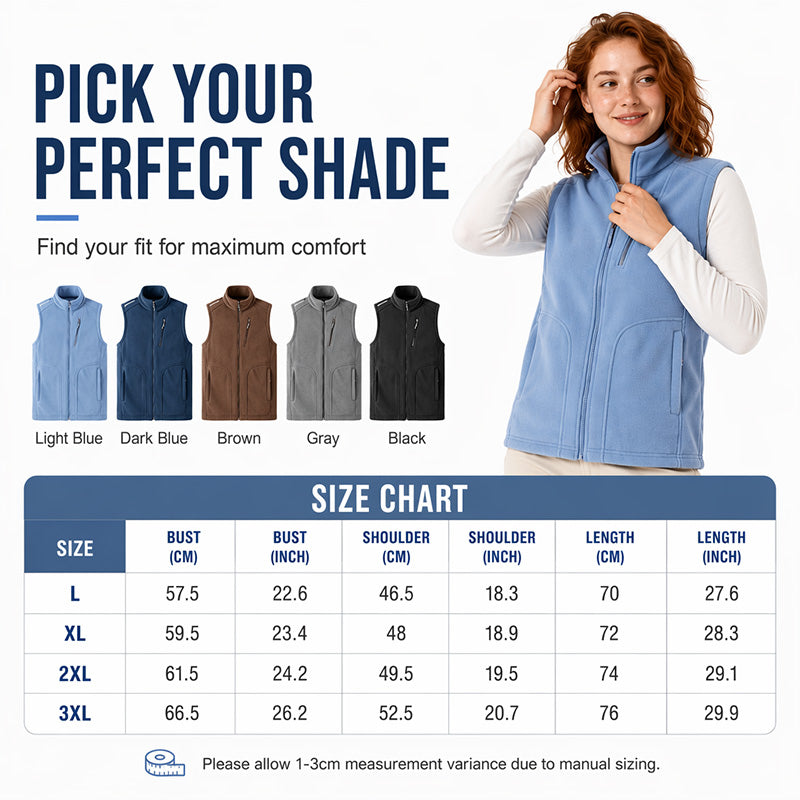 Unisex Thermal Brushed Vest with Zipper Pockets