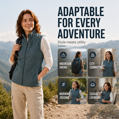 Unisex Thermal Brushed Vest with Zipper Pockets