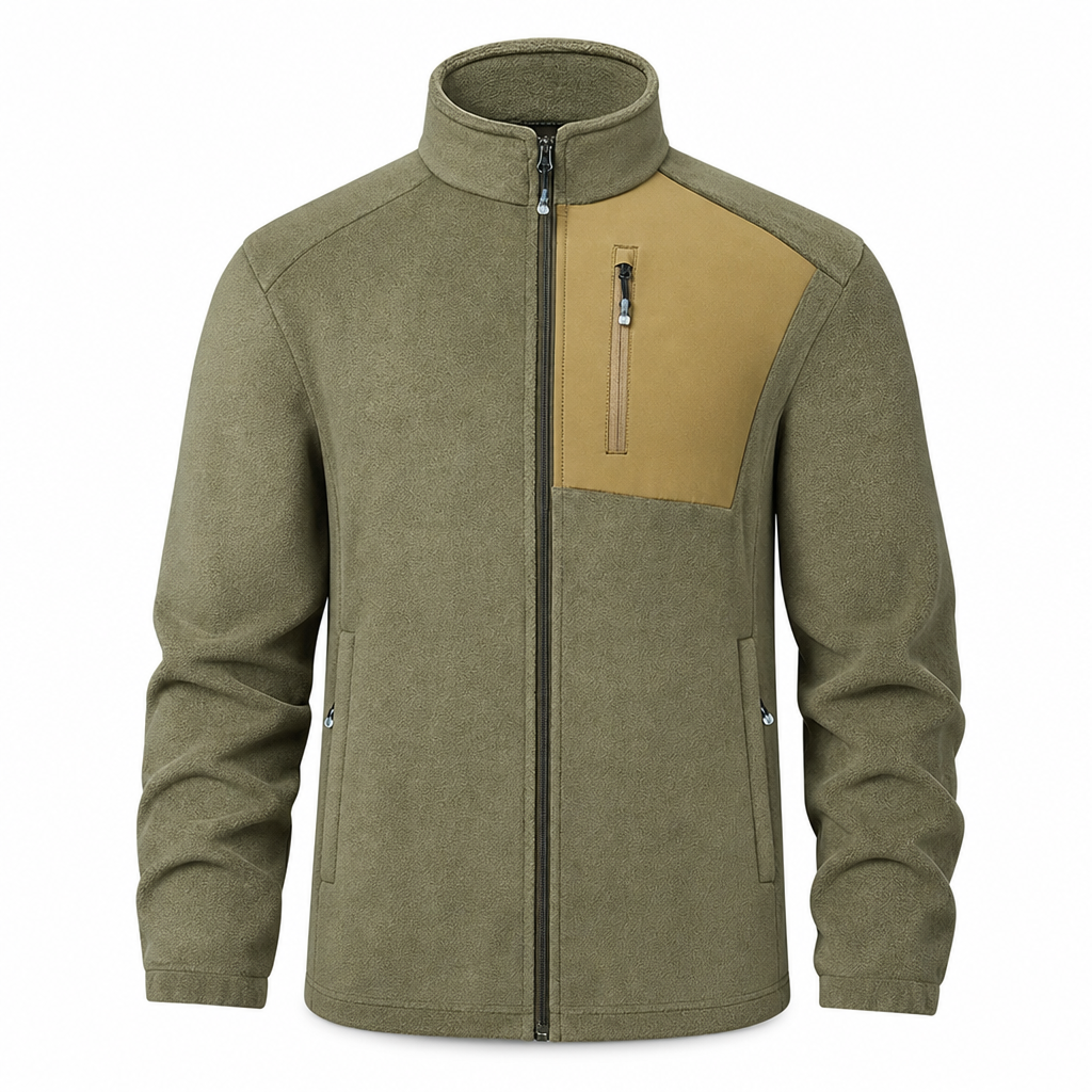 Men's Casual Warm Zip Up Jacket