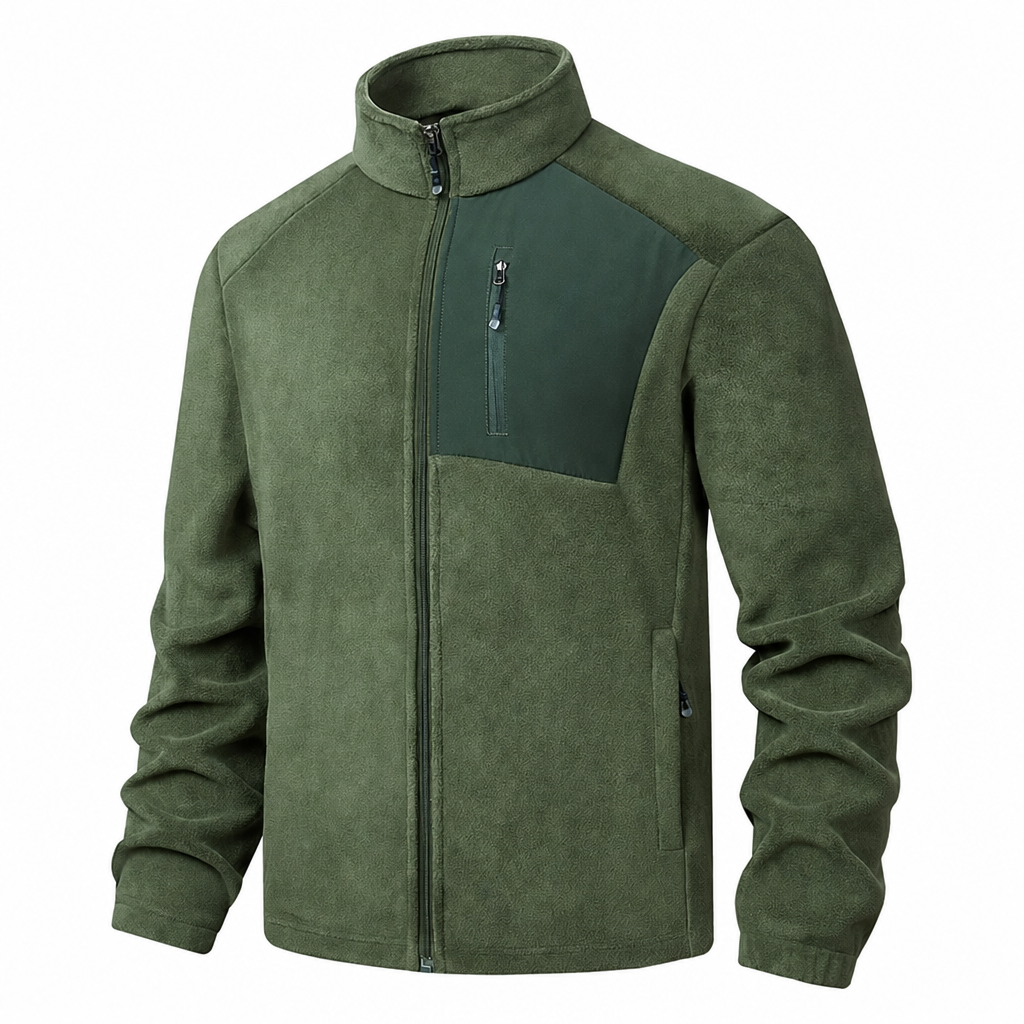 Men's Casual Warm Zip Up Jacket