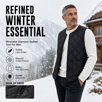 Men's Winter Thermal Diamond Quilted Vest