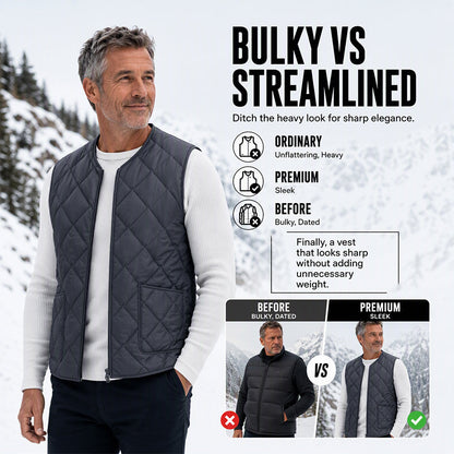 Men's Winter Thermal Diamond Quilted Vest