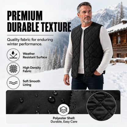 Men's Winter Thermal Diamond Quilted Vest