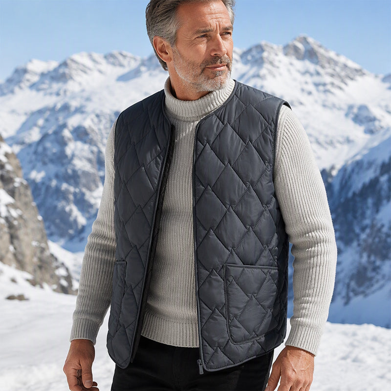 Men's Winter Thermal Diamond Quilted Vest