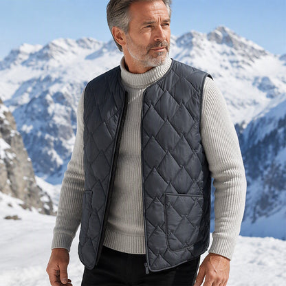 Men's Winter Thermal Diamond Quilted Vest