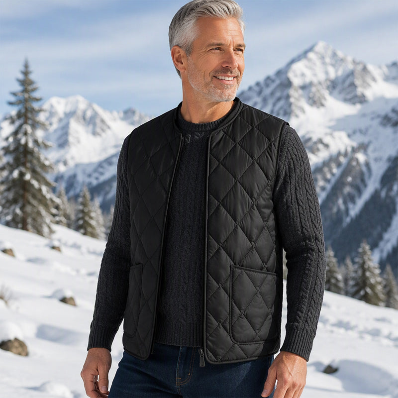Men's Winter Thermal Diamond Quilted Vest