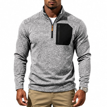 Men's Winter Thermal Quarter Zip Sweatshirt