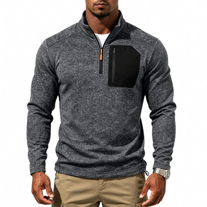 Men's Winter Thermal Quarter Zip Sweatshirt