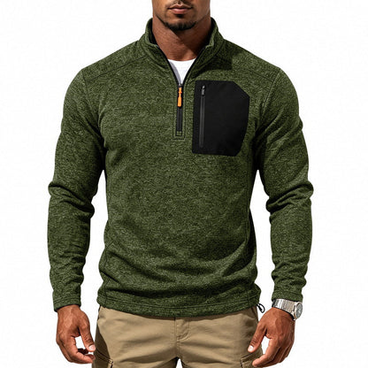 Men's Winter Thermal Quarter Zip Sweatshirt
