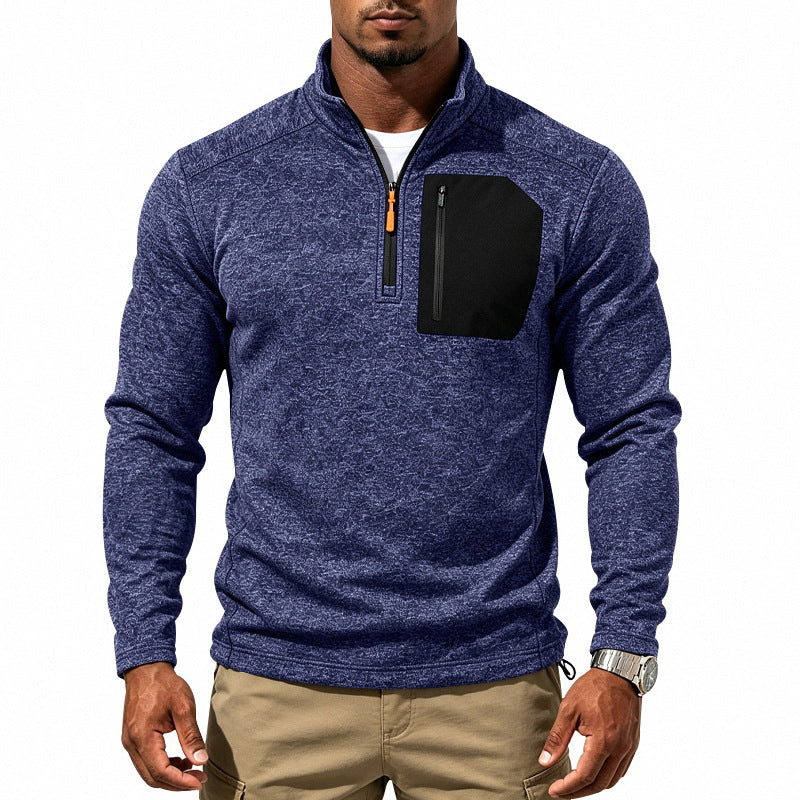 Men's Winter Thermal Quarter Zip Sweatshirt