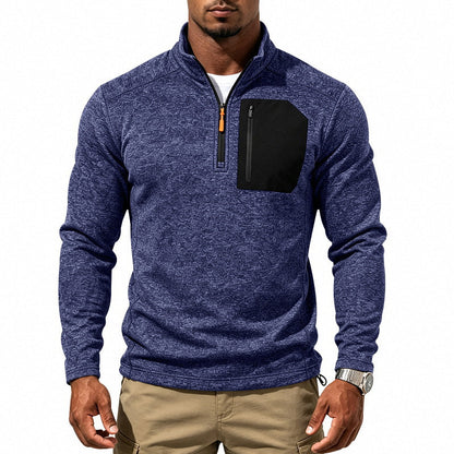 Men's Winter Thermal Quarter Zip Sweatshirt