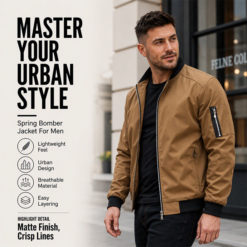 Men's Outdoor Casual Bomber Jacket