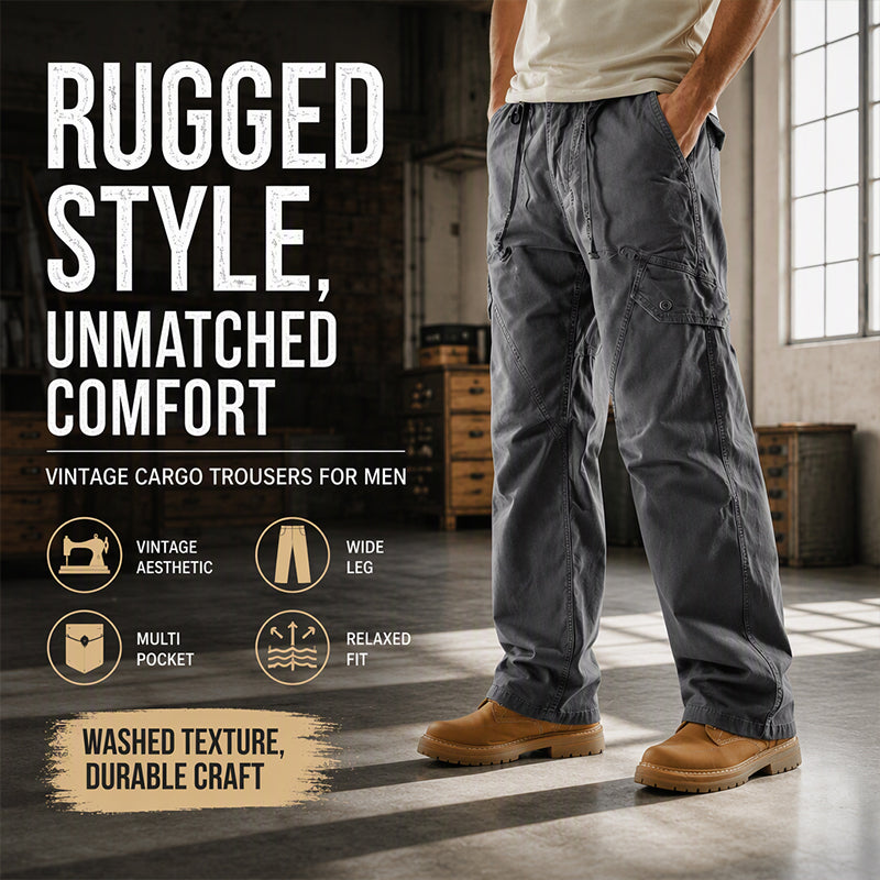Men's Vintage Loose-Fit Cargo Pants