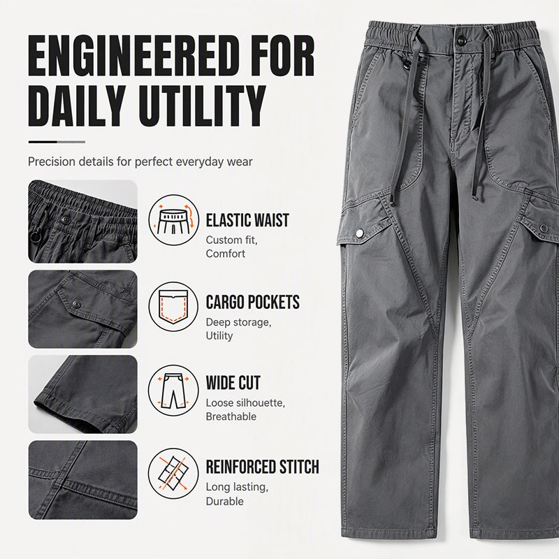 Men's Vintage Loose-Fit Cargo Pants