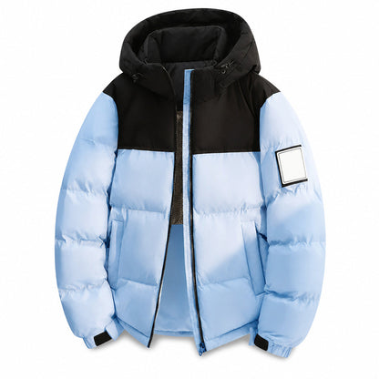 Men's Winter Casual Loose Fit Puffer Coat with Detachable Hood