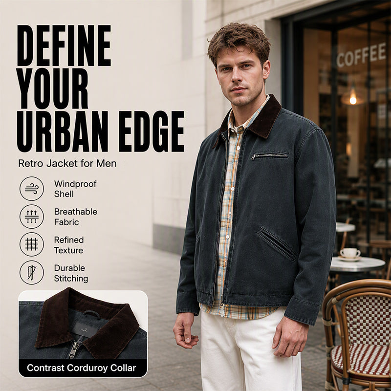 Men's Retro Casual Denim Jacket