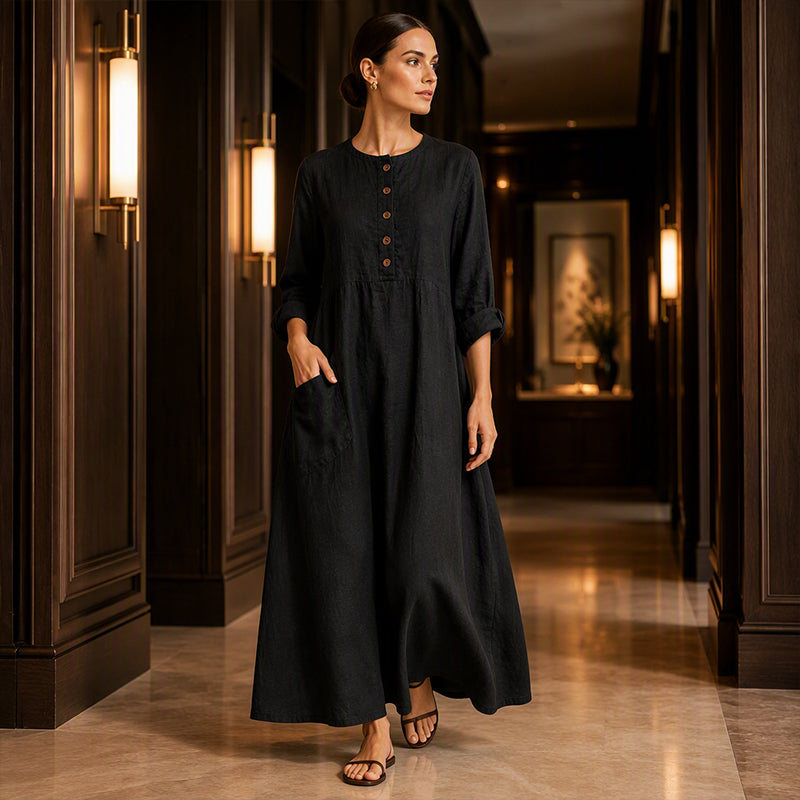👗 Easy Style, Pockets Included | Women's Relaxed Maxi Dress