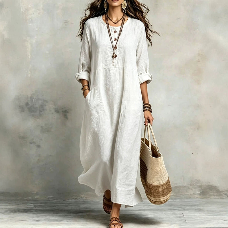 👗 Easy Style, Pockets Included | Women's Relaxed Maxi Dress