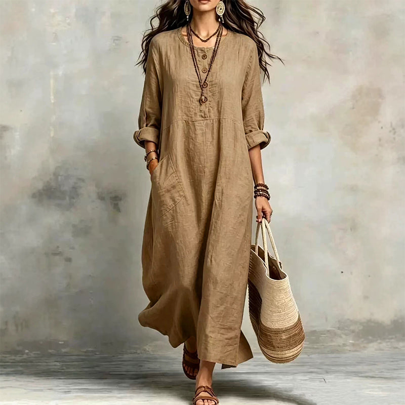 👗 Easy Style, Pockets Included | Women's Relaxed Maxi Dress
