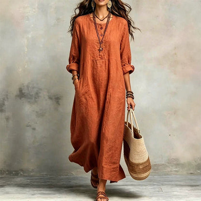 👗 Easy Style, Pockets Included | Women's Relaxed Maxi Dress