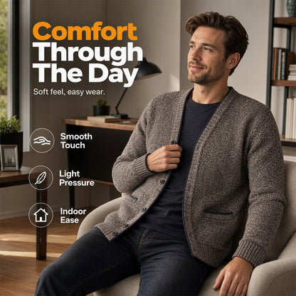 🧶 Men's Knit Cardigan – Classic Buttons & Multiple Colors | Perfect for Layering, Travel & Gatherings, Elevates Any Outfit ✨