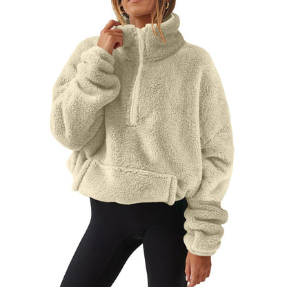 Women's Warm Cozy Half Zip Sweatshirt